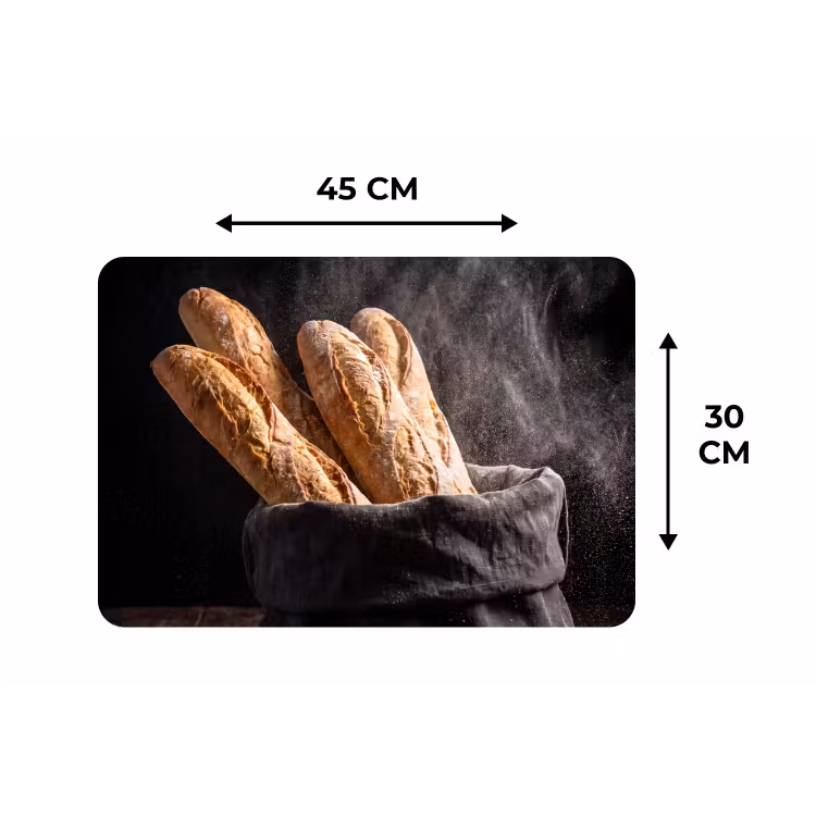 Placemat - 6 stuks - Brood - Zak - Eten — 3