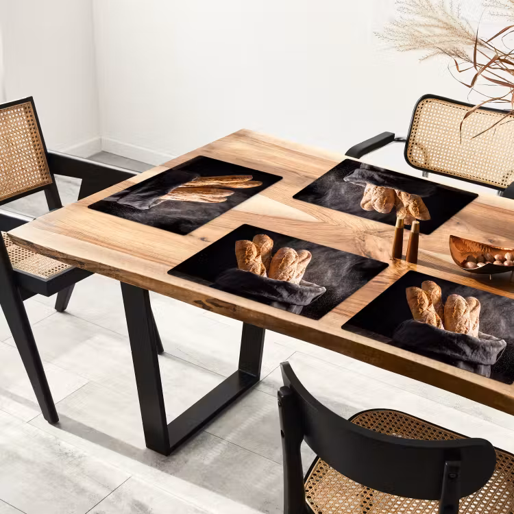 Placemat - 6 stuks - Brood - Zak - Eten — 5