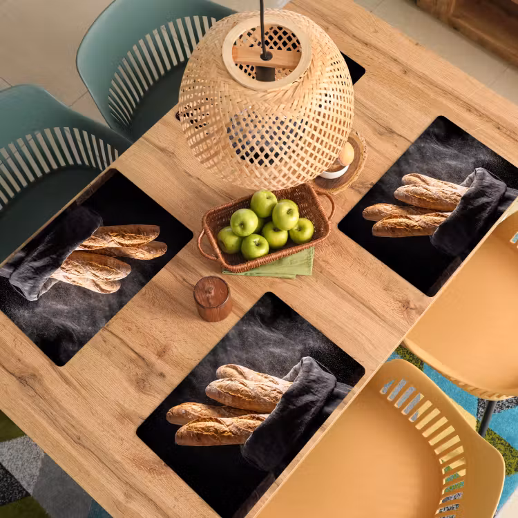 Placemat - 6 stuks - Brood - Zak - Eten — 6