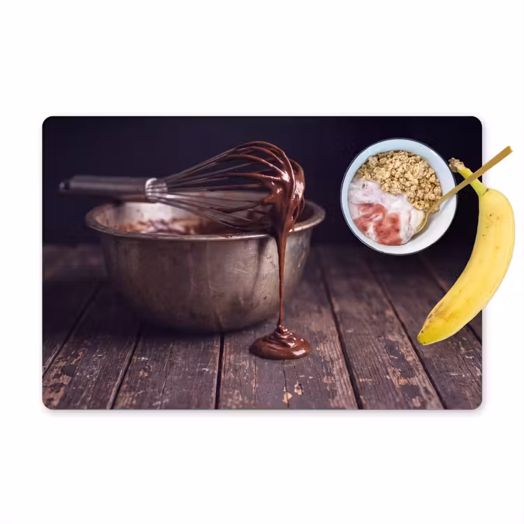 Placemat - 6 stuks - Chocolade - Beslag - Eten — 1