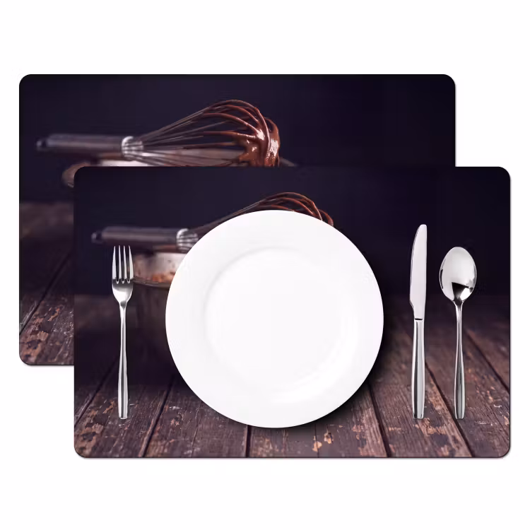 Placemat - 6 stuks - Chocolade - Beslag - Eten — 2