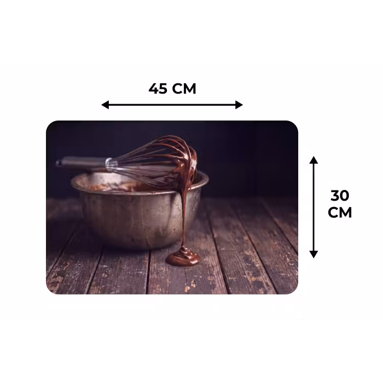 Placemat - 6 stuks - Chocolade - Beslag - Eten — 3