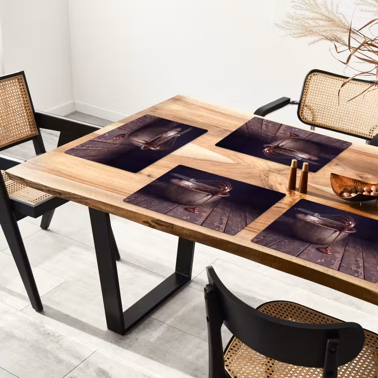 Placemat - 6 stuks - Chocolade - Beslag - Eten — 5