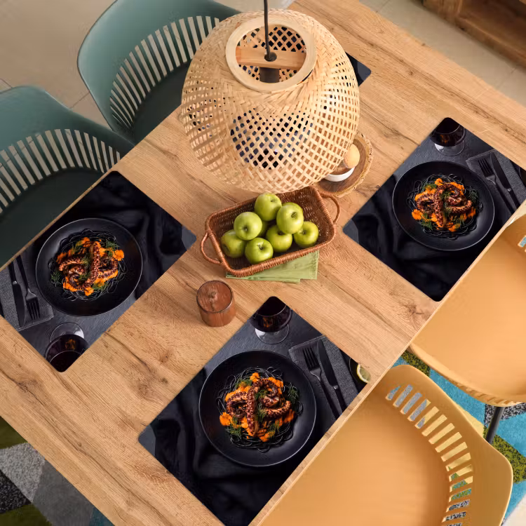Placemat - 6 stuks - Eten - Octopus - Modern — 6