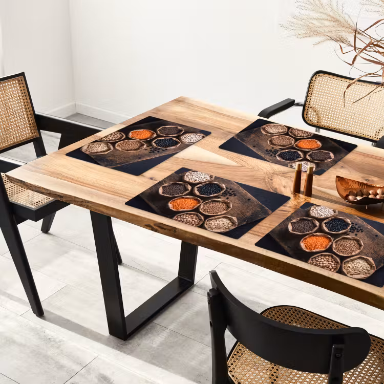 Placemat - 6 stuks - Eten - Zakjes - Voeding — 5