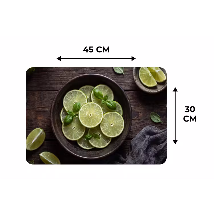 Placemat - 6 stuks - Fruit - Groen - Eten — 3