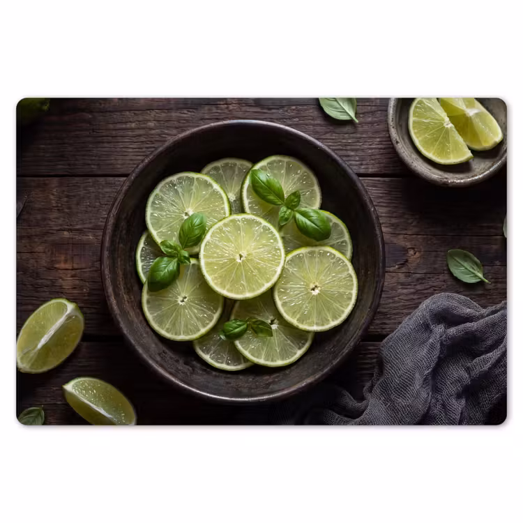 Placemat - 6 stuks - Fruit - Groen - Eten — 7