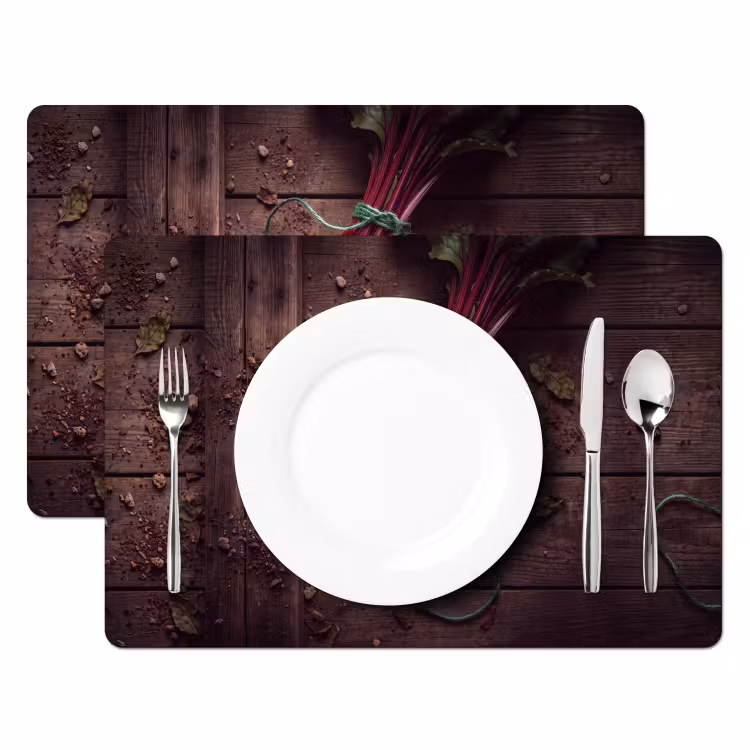Placemat - 6 stuks - Groente - Bieten - Rustiek — 2