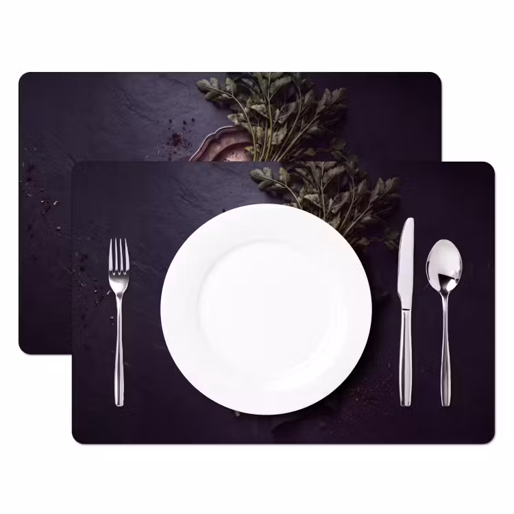 Placemat - 6 stuks - Groenten - Still-leven - Donker — 2