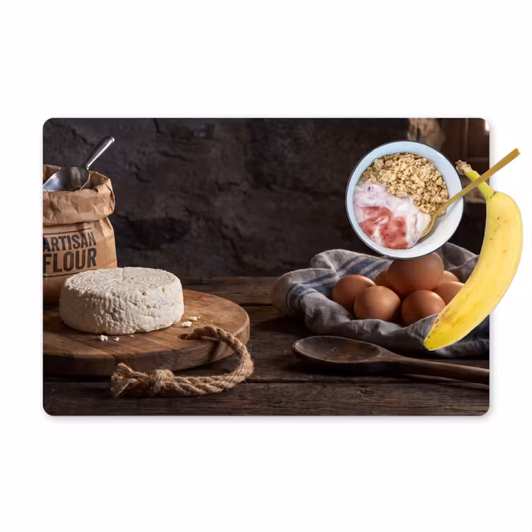 Placemat - 6 stuks - Meel - Eieren - Eten — 1
