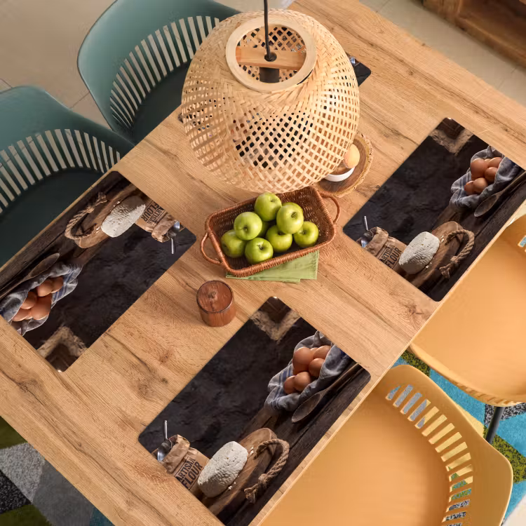 Placemat - 6 stuks - Meel - Eieren - Eten — 6