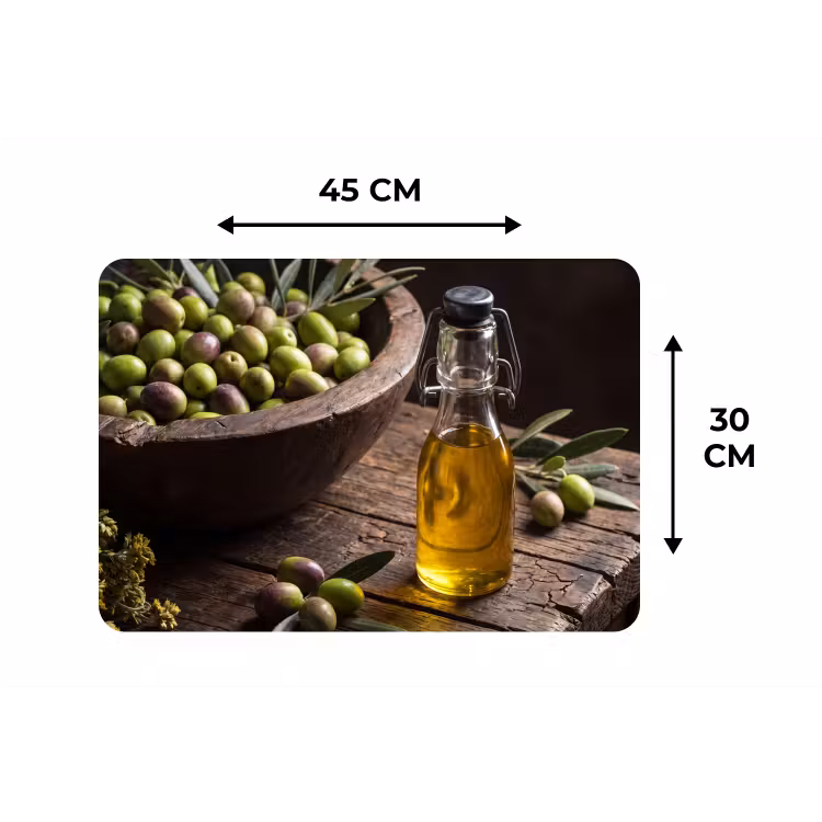 Placemat - 6 stuks - Olijven - Eten - Rustiek — 3