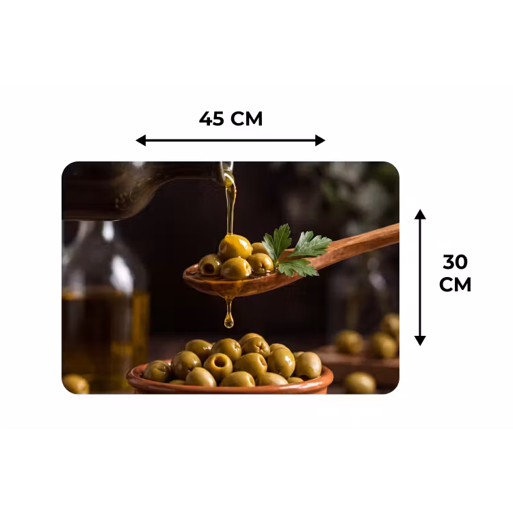Placemat - 6 stuks - Olijven - Olijfolie - Eten — 3