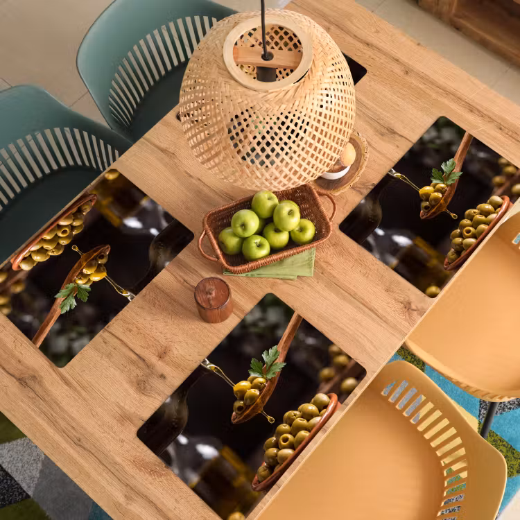Placemat - 6 stuks - Olijven - Olijfolie - Eten — 6