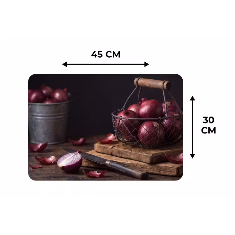 Placemat - 6 stuks - Ui - Eten - Rustiek — 3