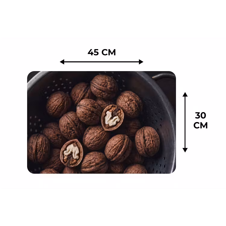 Placemat - 6 stuks - Walnoot - Eten - Donker — 3