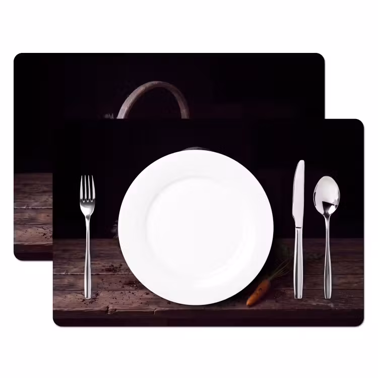 Placemat - 6 stuks - Wortels - Mand - Eten — 2