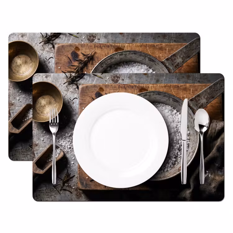 Placemat - 6 stuks - Zout - Keuken - Rustiek — 2