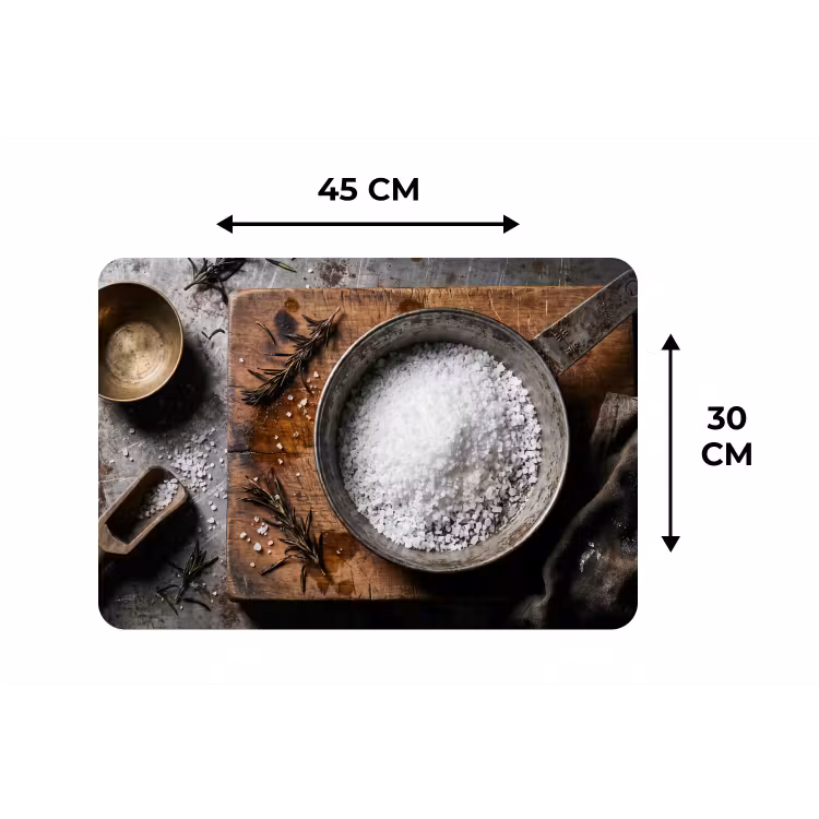 Placemat - 6 stuks - Zout - Keuken - Rustiek — 3