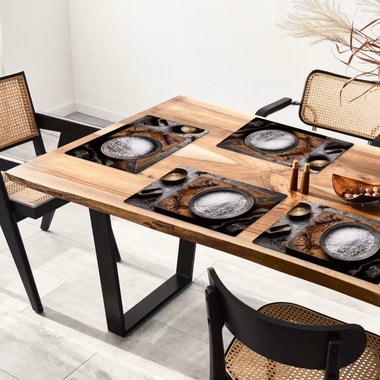 Placemat - 6 stuks - Zout - Keuken - Rustiek — 5