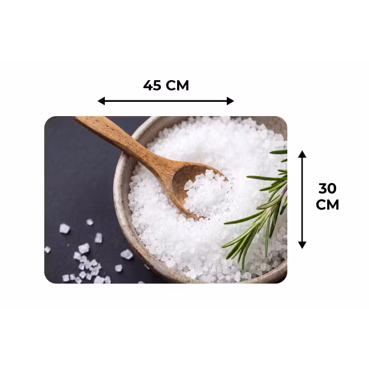 Placemat - 6 stuks - Zout - Kom - Eten — 3