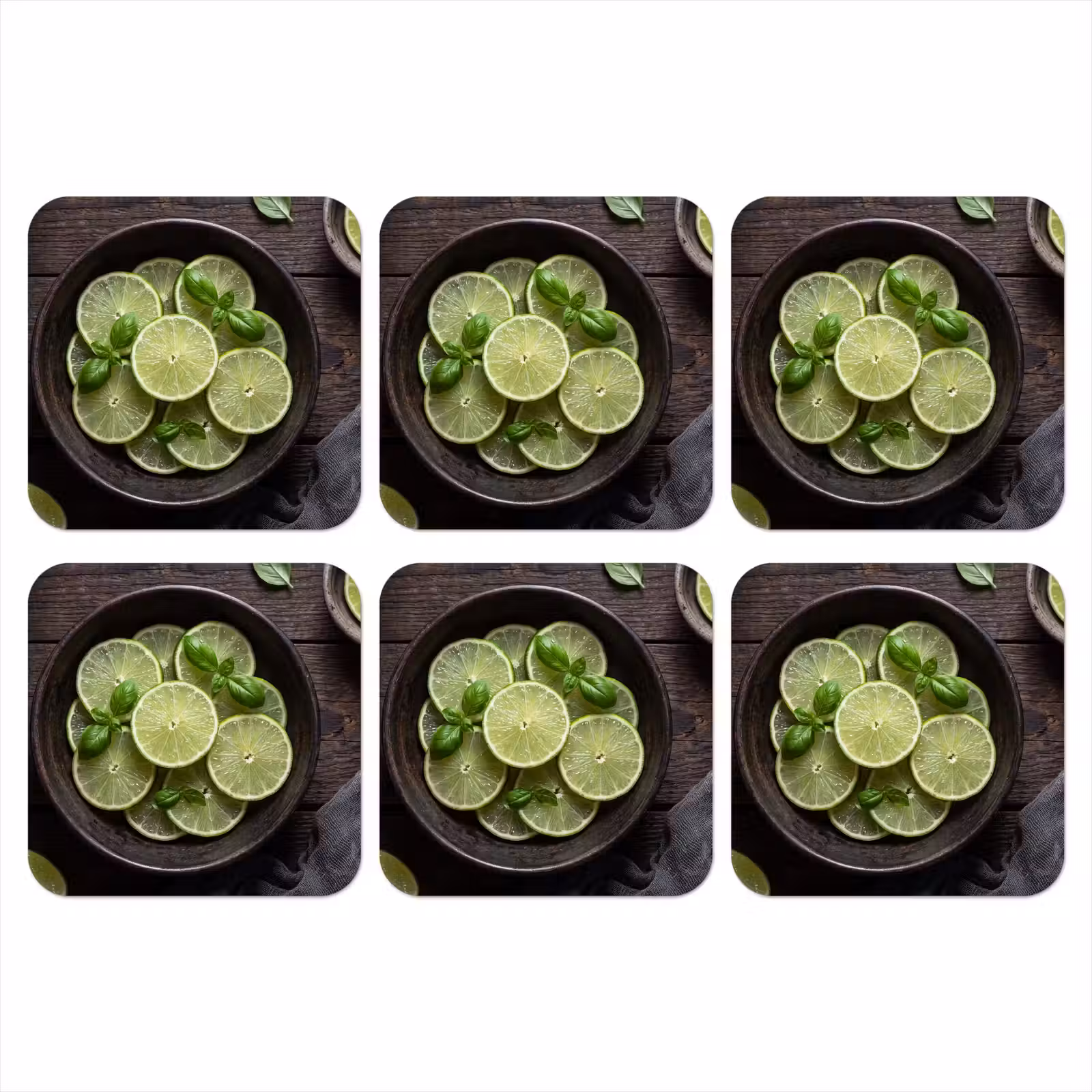 Onderzetter - Fruit - Groen - Eten — 1