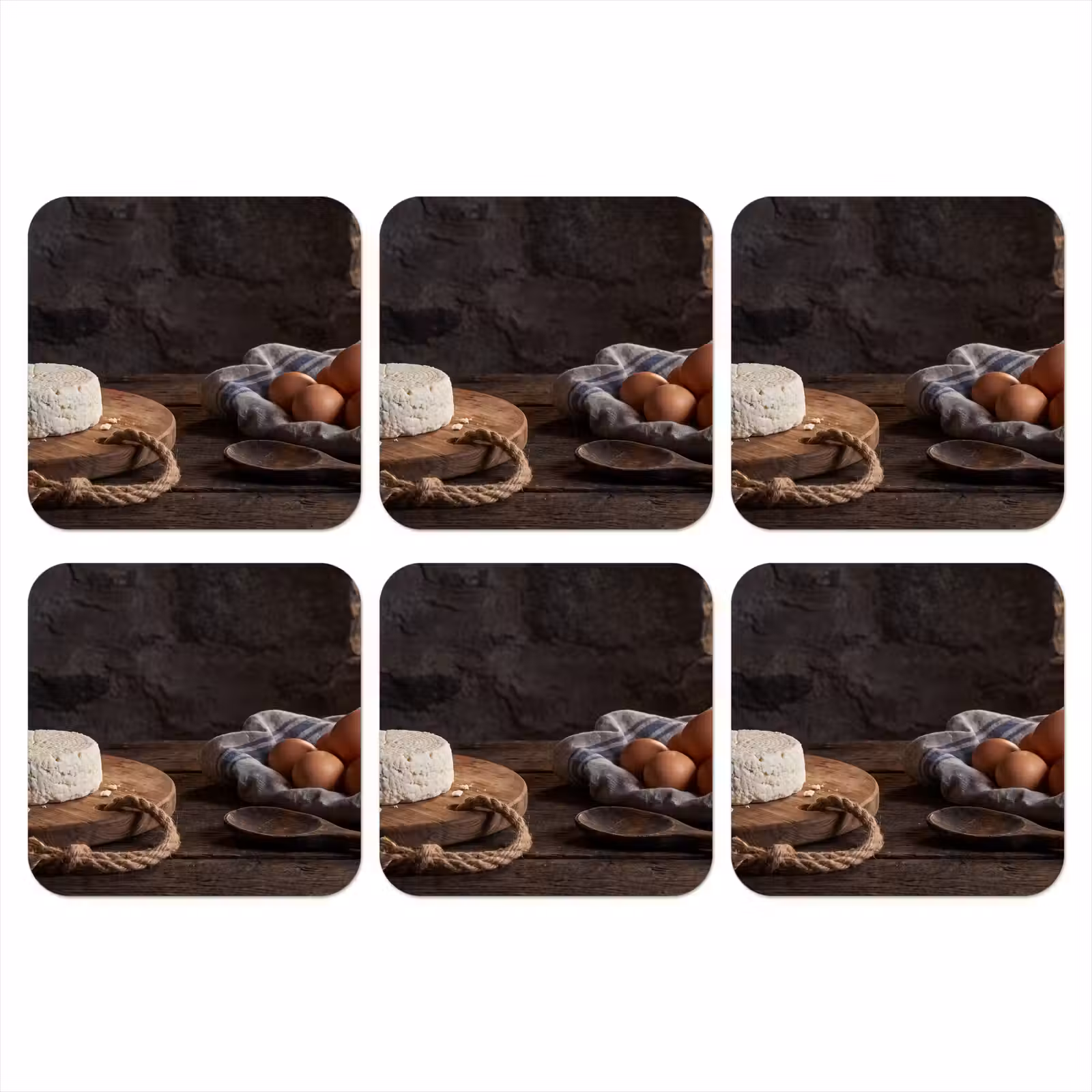 Onderzetter - Meel - Eieren - Eten — 1