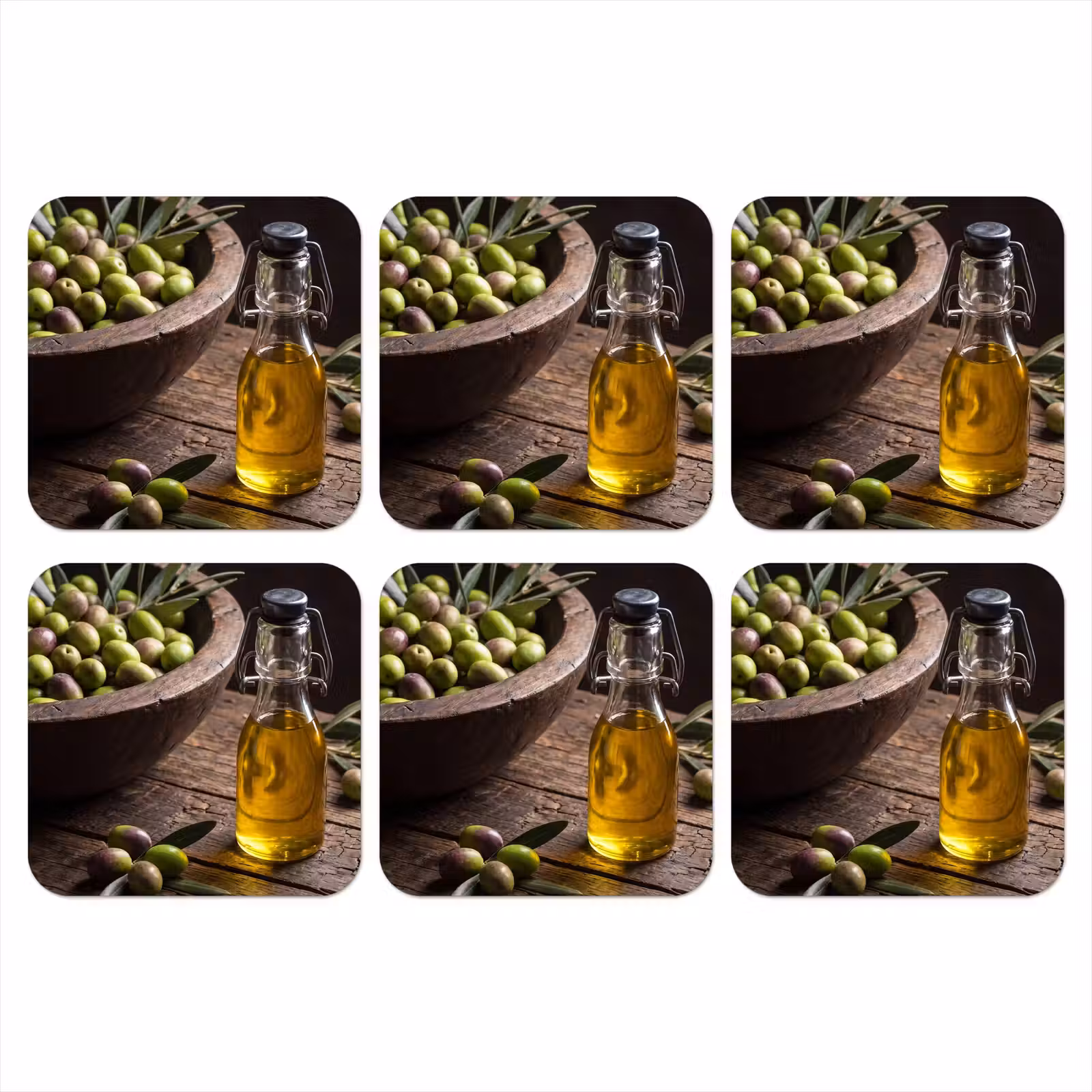Onderzetter - Olijven - Eten - Rustiek — 1