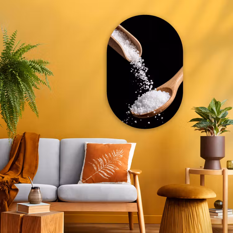 Muurovaal - Glas - Eten - Zout - Hout — 3