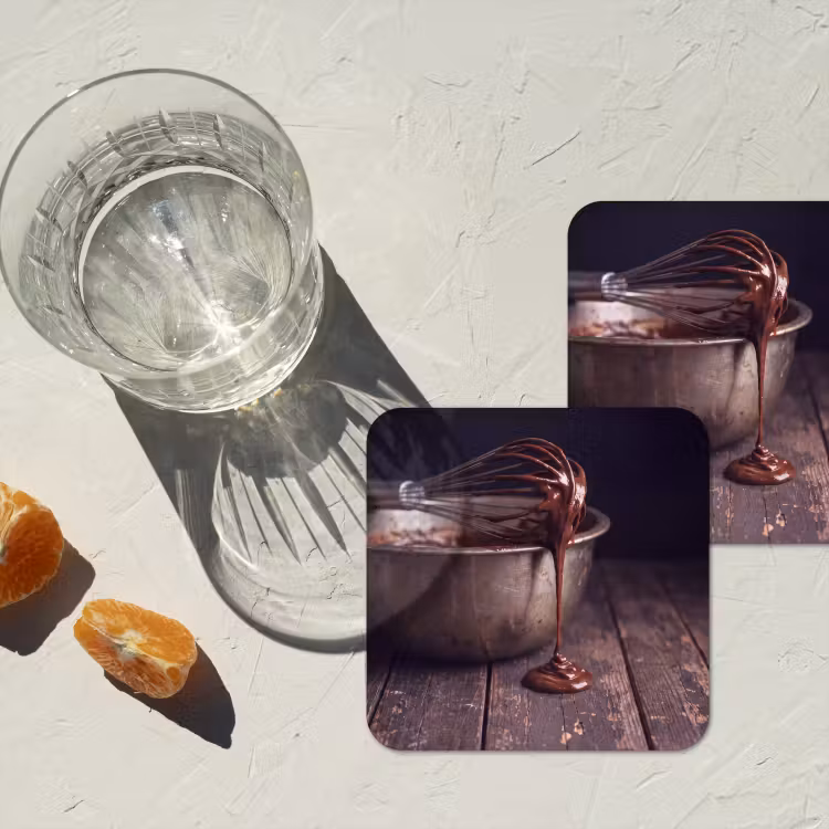 Onderzetter - Chocolade - Beslag - Eten — 2