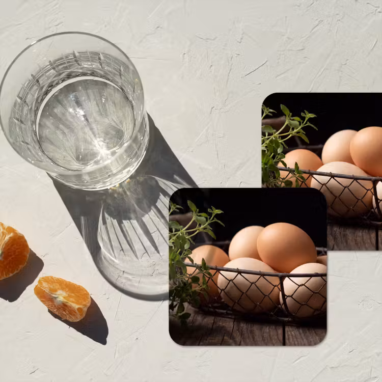 Onderzetter - Eieren - Mand - Eten — 2