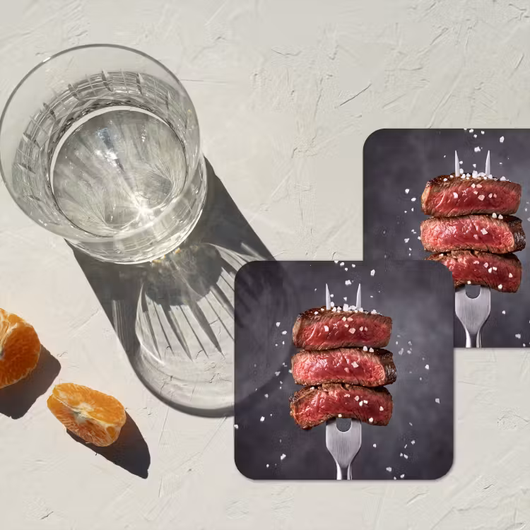 Onderzetter - Eten - Vlees - Zout — 2