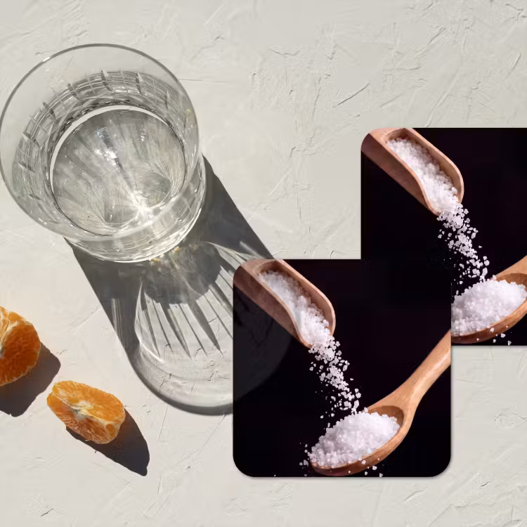 Onderzetter - Eten - Zout - Hout — 2