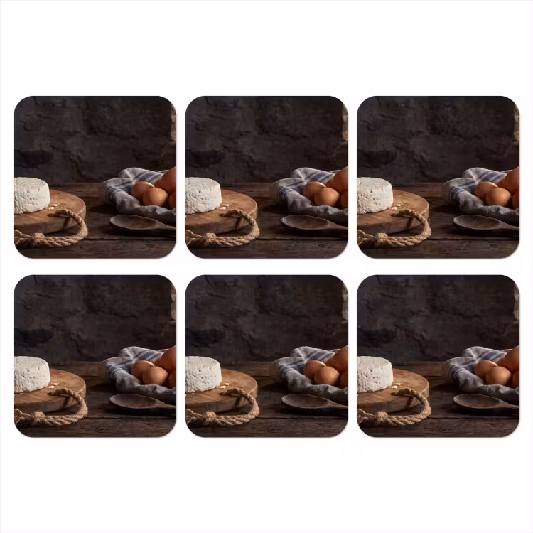 Onderzetter - Meel - Eieren - Eten — 1