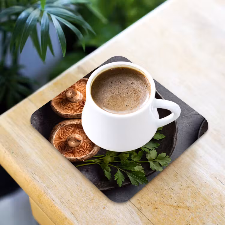 Onderzetter - Paddestoelen - Kruiden - Eten — 3