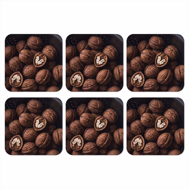 Onderzetter - Walnoot - Eten - Donker — 1