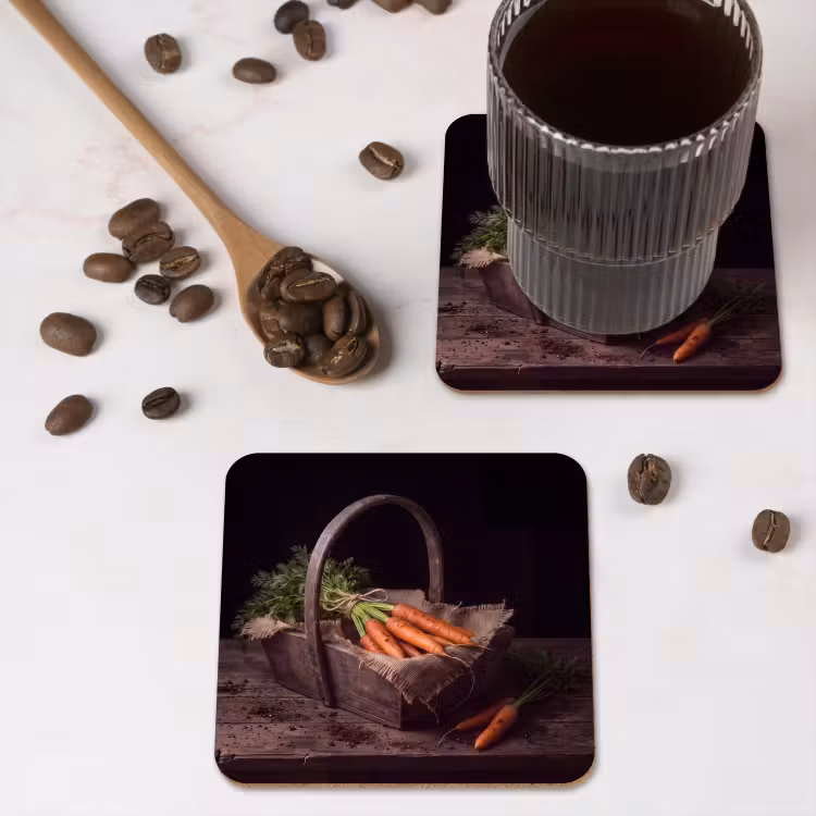 Onderzetter - Wortels - Mand - Eten — 4