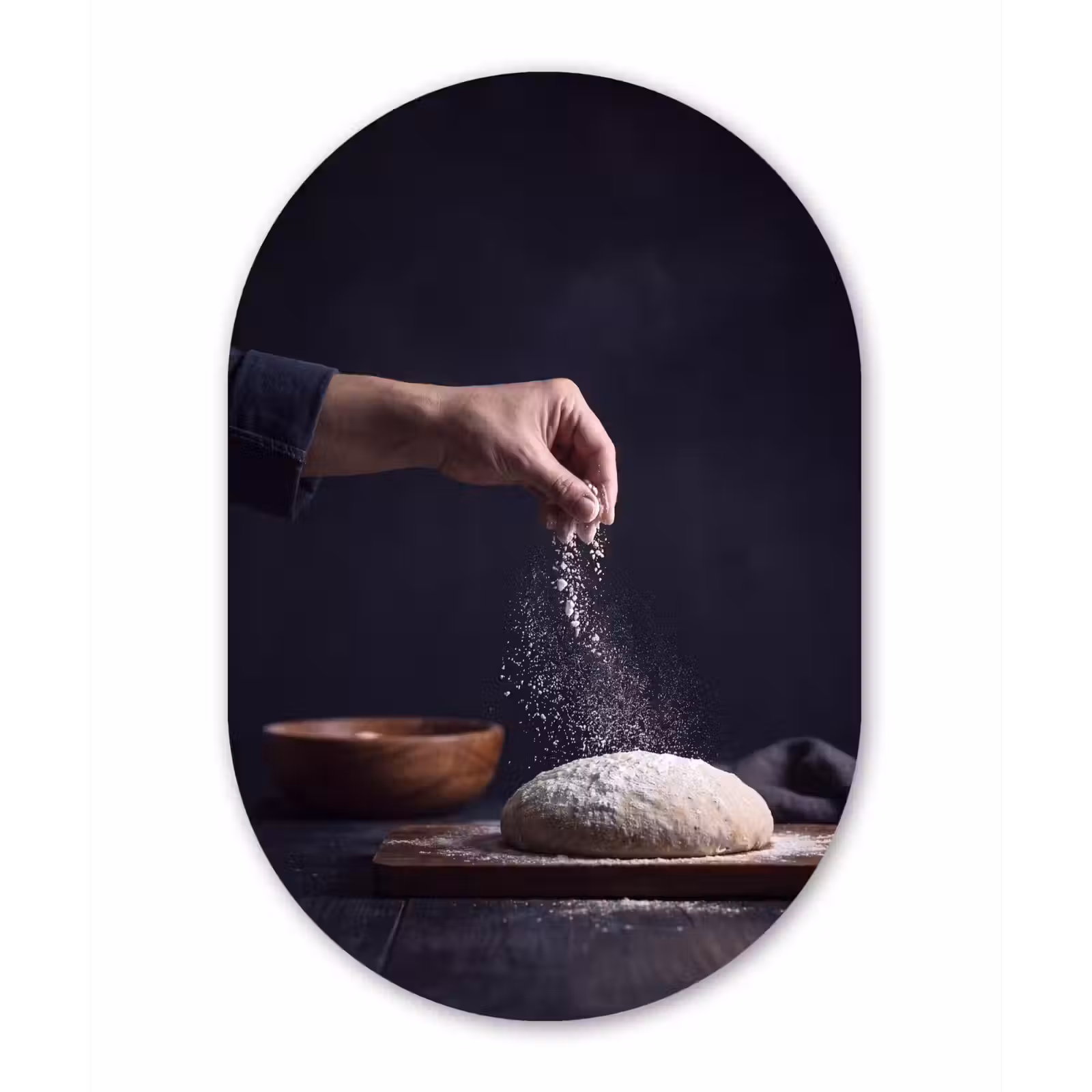 Muurovaal - Glas - Deeg - Hand - Bakken — 1