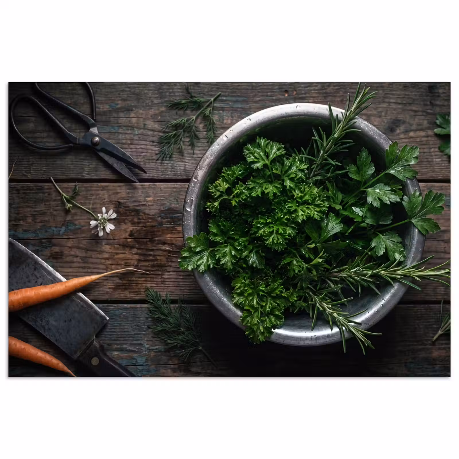 Poster - Groenten - Hout - Eten — 1