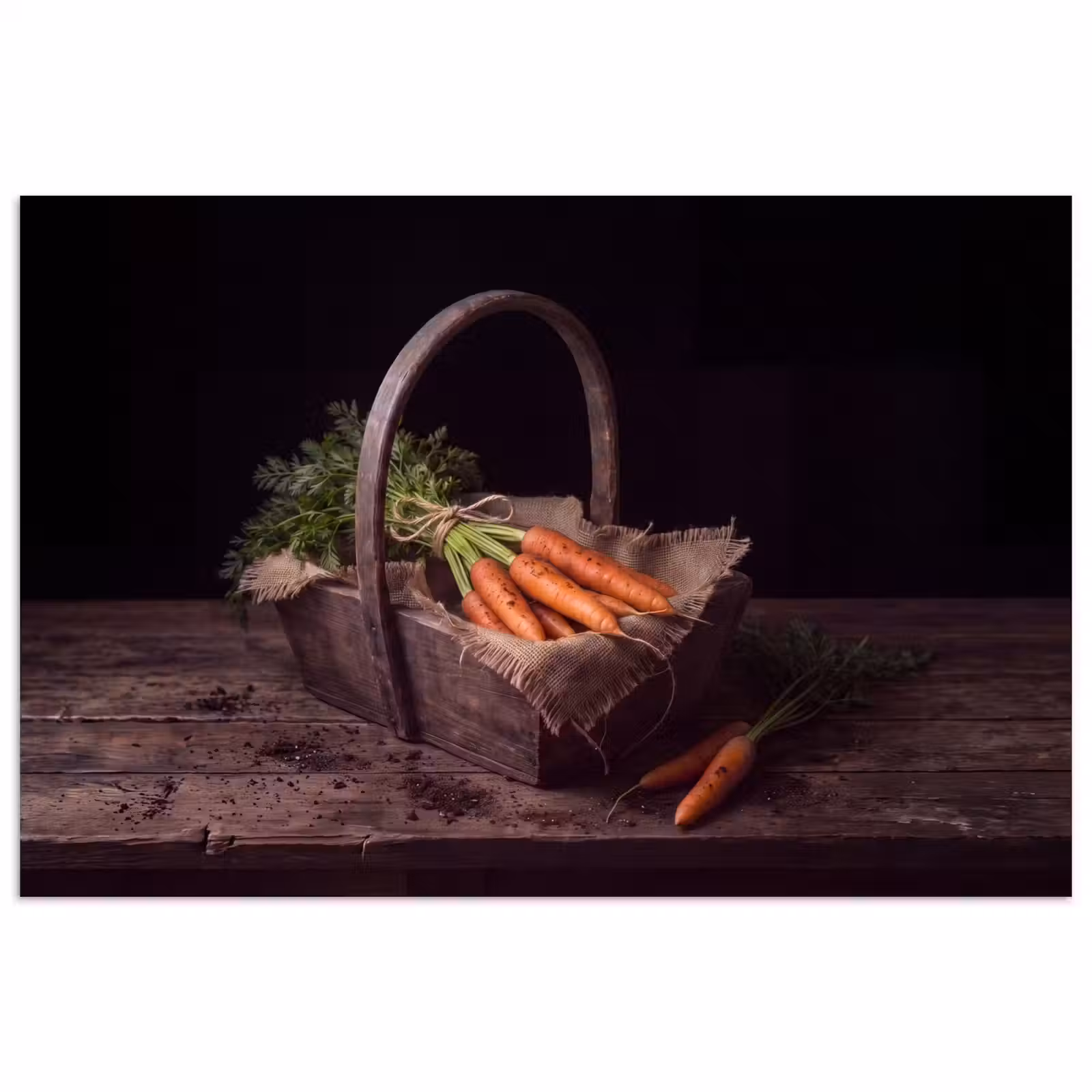 Poster - Wortels - Mand - Eten — 1