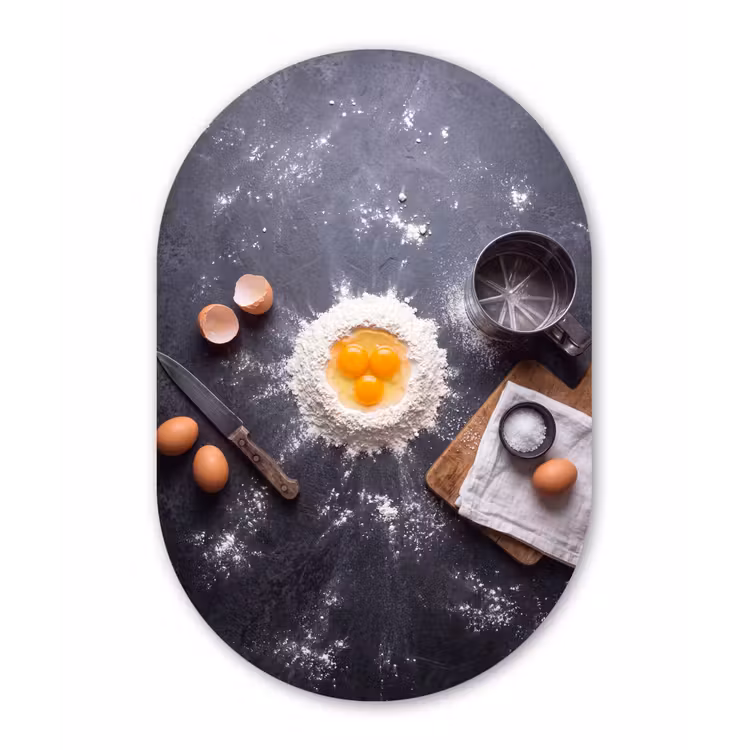 Muurovaal - Glas - Eten - Bakken - Keuken — 1