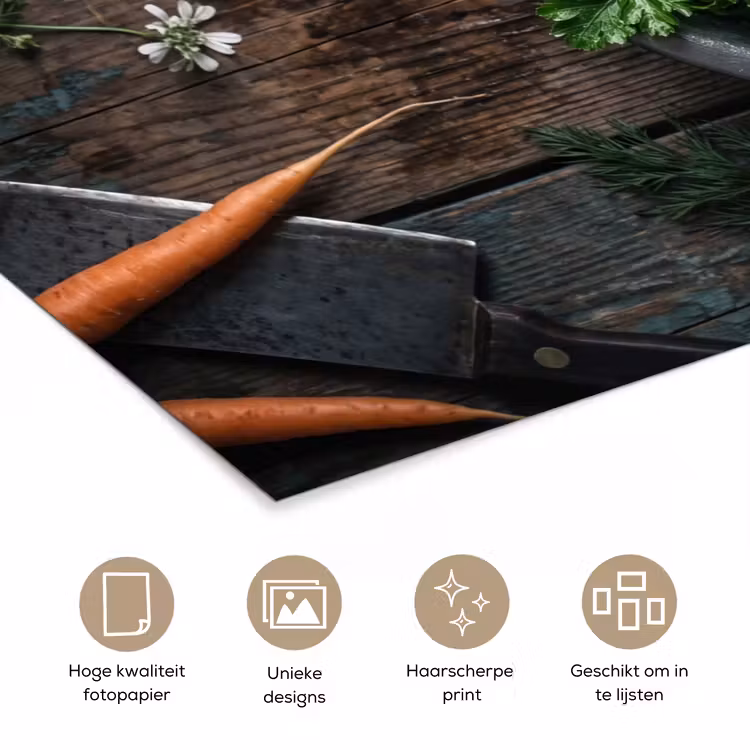 Poster - Groenten - Hout - Eten — 5
