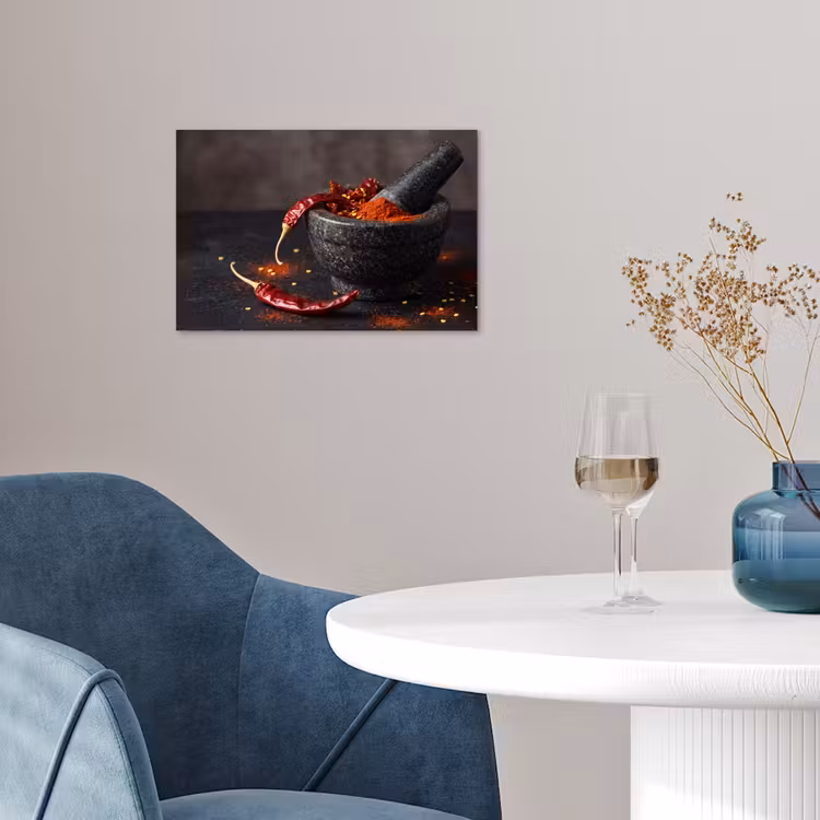 Poster - Specerijen - Vijzel - Rood — 4