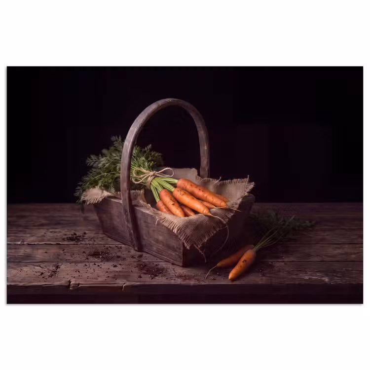 Poster - Wortels - Mand - Eten — 1