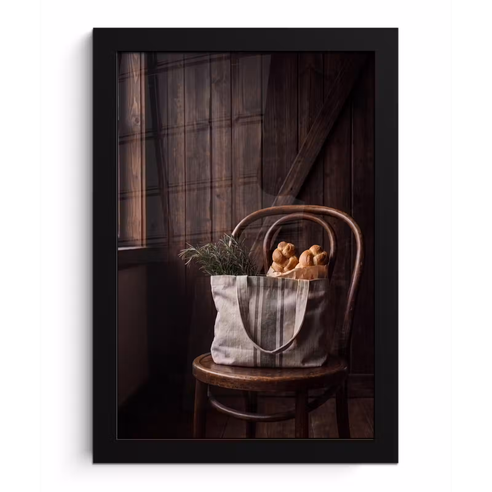 Poster met lijst - Brood - Kruiden - Eten — 1