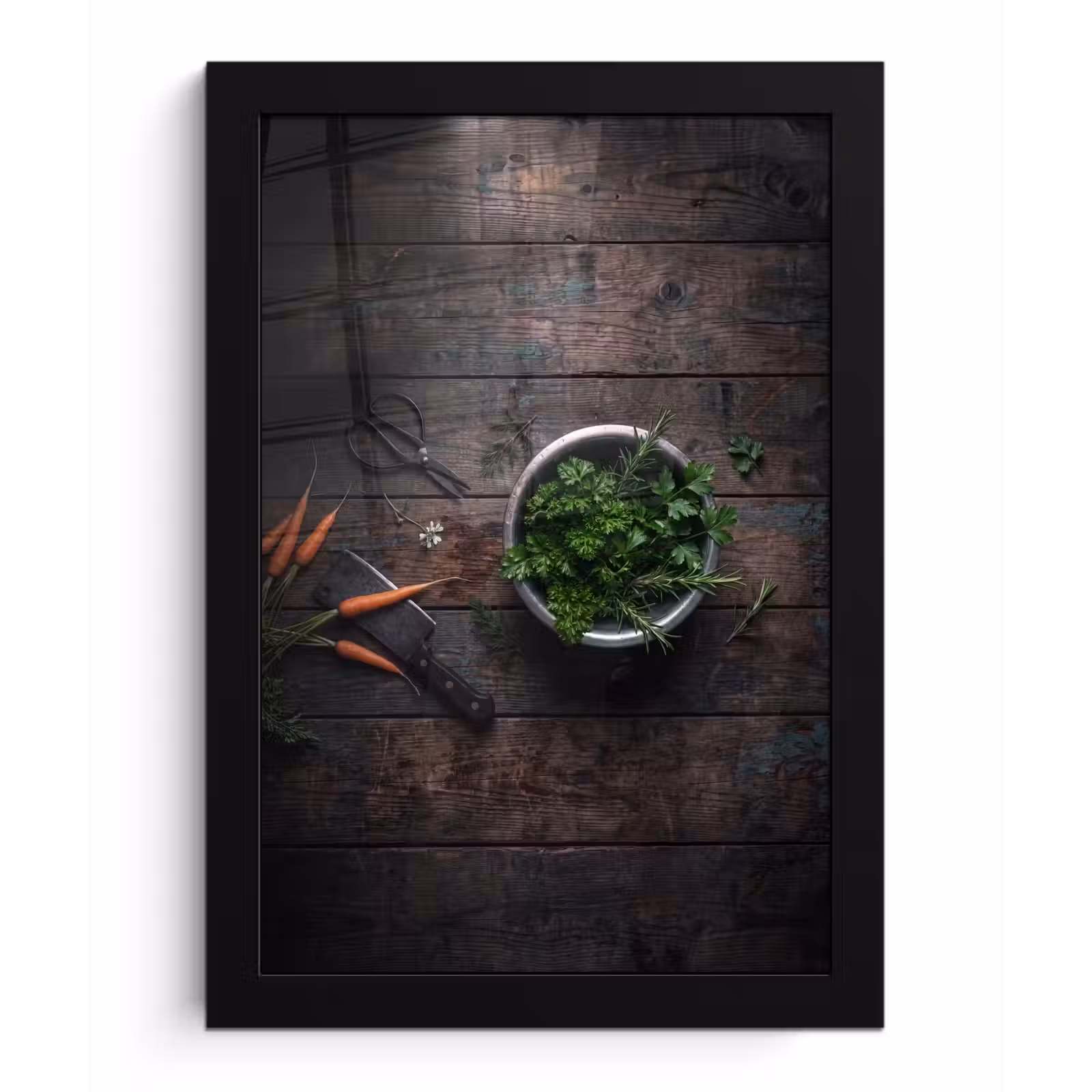 Poster met lijst - Groenten - Hout - Eten — 1