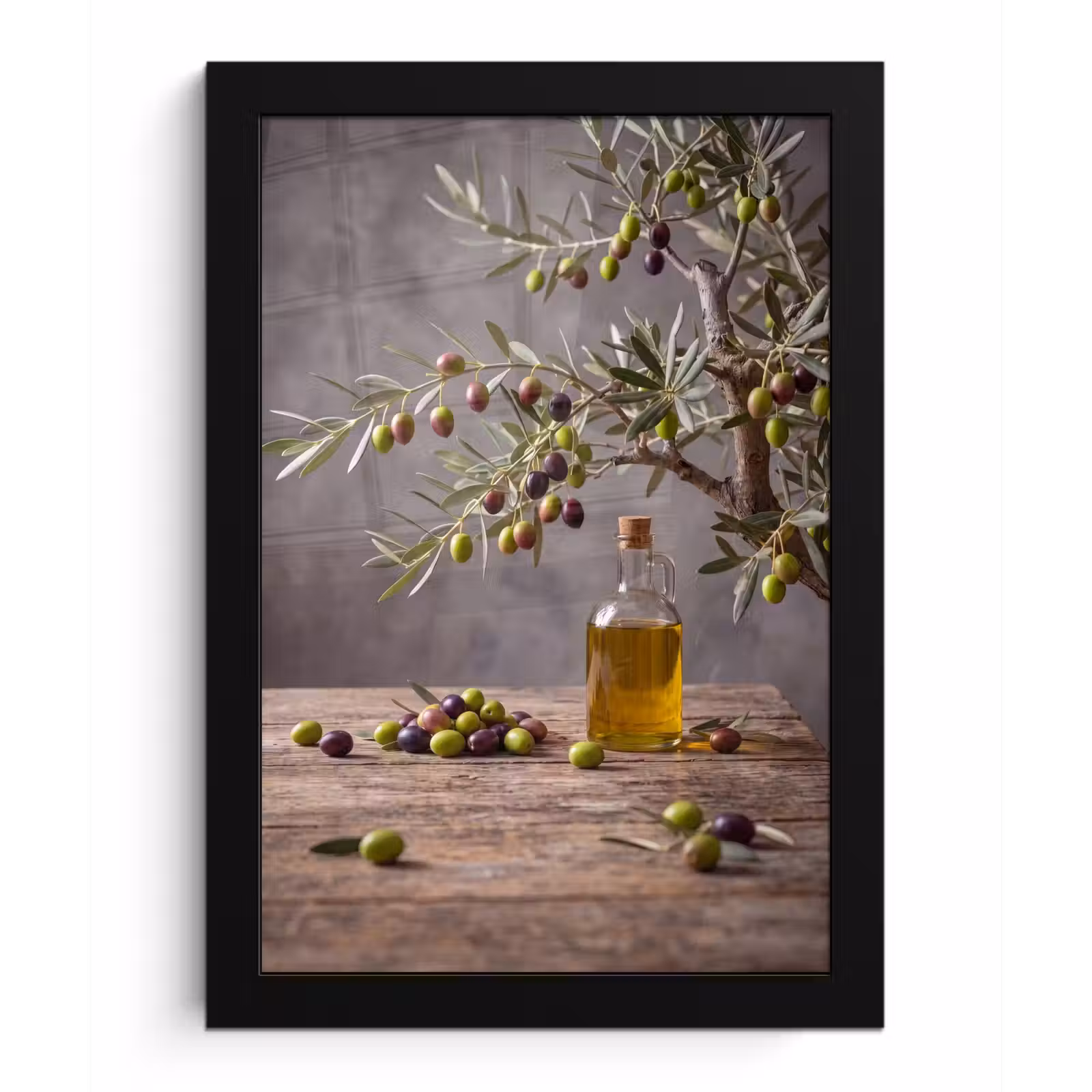 Poster met lijst - Olijfboom - Olijven - Natuur — 1