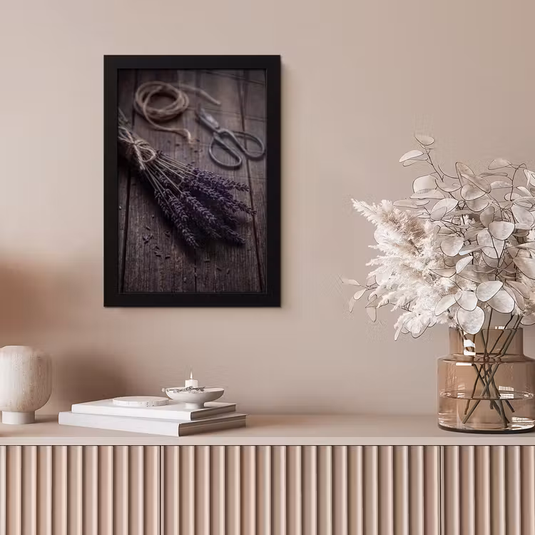 Poster met lijst - Bloemen - Rustiek - Paars — 5