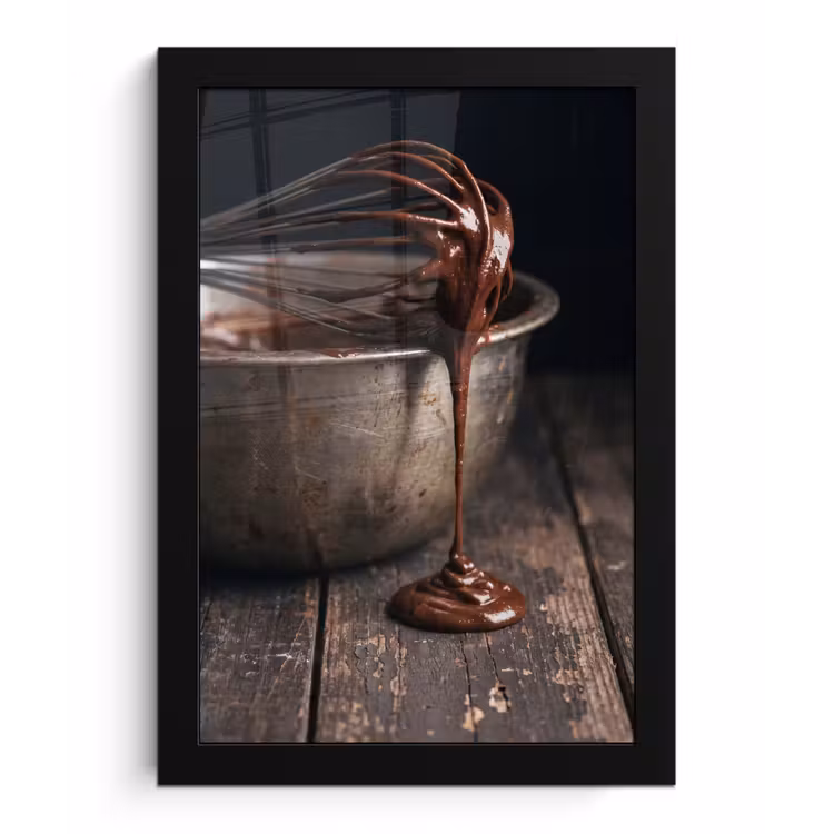 Poster met lijst - Chocolade - Beslag - Eten — 1