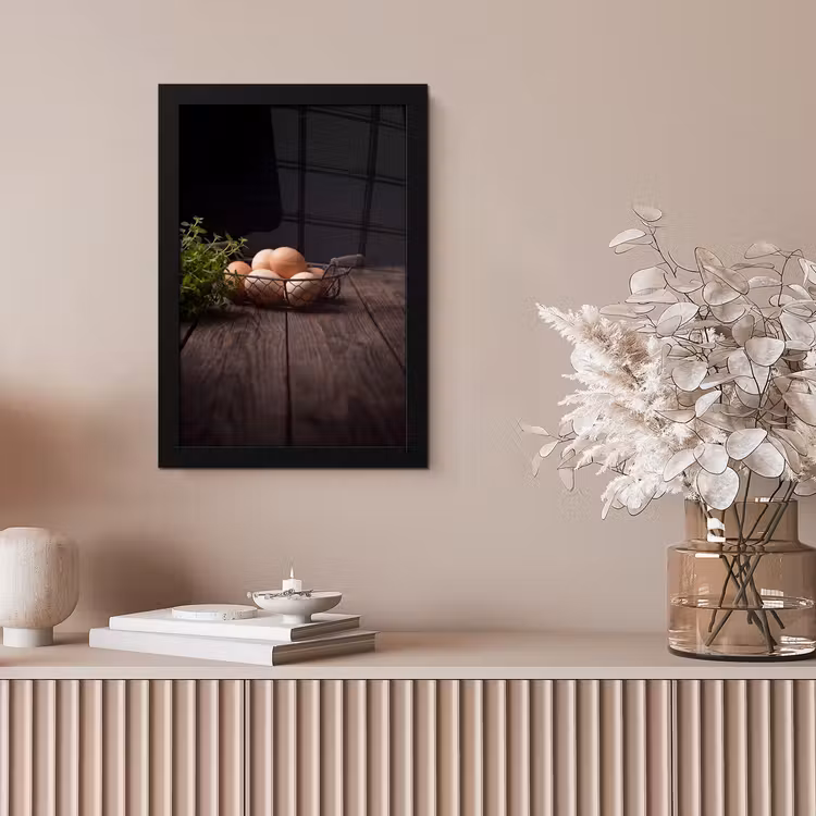 Poster met lijst - Eieren - Mand - Eten — 5